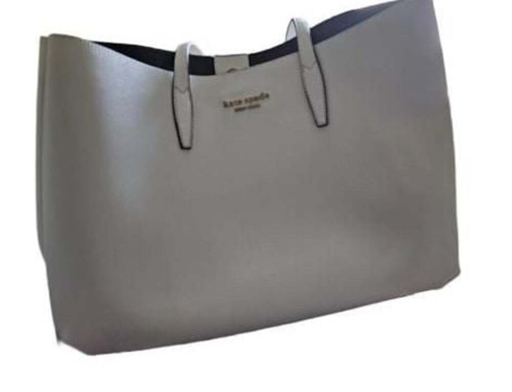 NEW Kate Spade White Leather Aldy Tote Bag Shoulder Bag 17x11